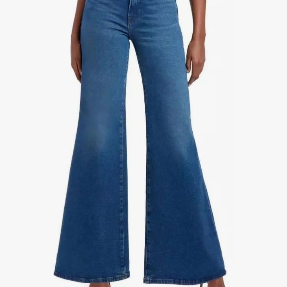 Good American Good Waist Palazzo Jean in Indigo